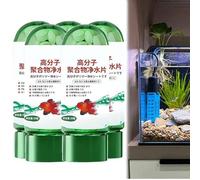 Potente tableta de purificación de agua para acuarios, tabletas de purificación de agua para peceras - 35 piezas de polímero de alto peso molecular, para acuarios, fácil mantenimiento, tanque de peces