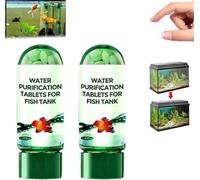 Potente tableta de purificación de agua para acuarios, tabletas purificadoras de agua, limpiador de peceras, tabletas portátiles de purificación de agua para limpieza de peceras, solución de