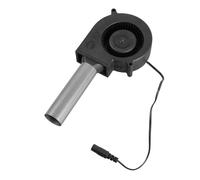 Potente ventilador de 12 V para barbacoa, incluye salida de conducto de acero inoxidable, control eficiente del calor