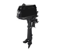 Potentes Fuerabordas De Gasolina Dos Tiempos Y 6,0 HP For Barco Asalto Inflable 3, M, Motor Canoa Kayak For 3-4 Personas Potente Empuje(Long Shaft)
