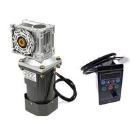 Potentes motores eléctricos de CA, 110V, 220V, 180W, 13RPM a 270RPM, Motor con engranaje helicoidal Kits controlador velocidad, diámetro del eje salida 18mm(With UX-52,16RPM_220V)