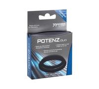 Joydivision Anillos para pene Potenz Duo Talla M Negro 2 uds