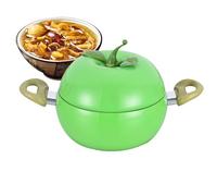Potes de cocina pequeños | Olla en forma de verduras y frutas - de bolsillo con tapa | Para hornear de inducción en mesa de cocina para leche sopa espagueti freír a fuego lento