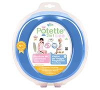Potette 2in1 Blu, Travel Potty y Toilet Reducer - incluye 3 repuestos