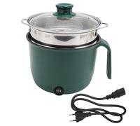 Potilla de Cocción de Acero Inoxidable de 1,5 Litros de 1.5L, Olla de Cocción de Acero Inoxidable de 600 W con Diseño de Temperatura y Exceso de Temperatura, Cocina (EU enchufe