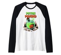 Potion Powered Funny Potions Magic Halloween Camiseta Manga Raglan