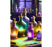 Potions and Spells Notebook: 200 page
