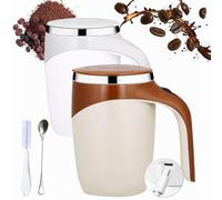 POTKFMN Taza de Café con Agitador Automático, Taza Mezcladora Automática Recargable, Taza Agitadora Automática Eléctrica Fun, Taza de Café Auto Removible, para Café Té (Two Pcs)