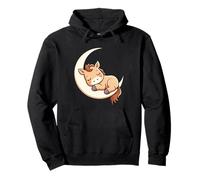 Potro Dormido en la Luna - Ilustración Animal Sudadera con Capucha