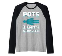 Pots I Can't Stand It Pots Soporte para el Mes de Concientización sobre Guerreros Camiseta Manga Raglan