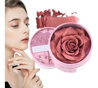 Pots Powder Blush - 3.5g Rose de flores 3D Pétalo rubor, rubores maxi, rubor de polvo pigmentado | Comodín, mejillas, mujeres, fiestas para niñas recolectando eventos