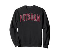 Potsdam New York Souvenir College Style Red Text Sudadera