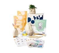 Pott'd™ Home - Kit arcilla de secado al aire para principiantes. Kit de manualidades para adultos. El kit incluye: cerámica secado al aire para adultos, herramientas, pinturas, pinceles, guía práctica