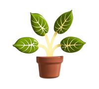 Potted Plant Fridge Magnets, Small Size Resin Magnetic Clips for Secure Attachment, Decorative Organizer with Multi Purpose Clip, Cute Magnets for Car, Metal, Board, Kitchen Use, 1.97 Inches