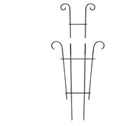 Potted Plant Trellis 23,62 Pulgadas de Hierro Apilable de Rudo | Soportes Trepadores para Plantas para Guisantes Jazmín Madreselva Judías Hiedra Potus Vid Flor