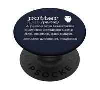 Potter Diccionario Definición Divertido Cerámica Cerámica Magia Meme PopSockets PopGrip Adhesivo