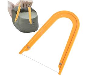 Pottery claywireCutter Small - 8.5x13cm Bevel Cutter, ABS Steel wireCutting Tool, Lightweight clayCutter for Angle Cutting with Comfortable Grip | clayCutting Tool for Pottery DIY Sculpture and C