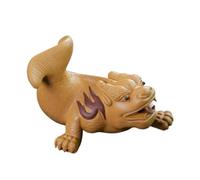 Pottery - Estatua de té de dragón de arcilla morada con peces de la suerte, accesorios para mascotas, decoración del hogar (c)