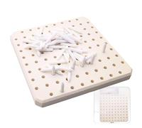 Pottery Kiln Nails - Reusable Fireproof Clay Firing Pad,Multi Holes Refractory Pad with 60 Supporting Nails for Ceramics