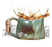 Pottery Mugs Handmade - 250ml Stoneware Coffee Mugs | Stoneware Mug For Tea | Handmades Potters Mugss Ceramic Muggs Coffee Cups | Portable Handmade Pottery Aesthetic Mug For Home Party Hot Ice Drink