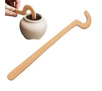Pottery Tools, Wood Clay Sculpting Wand S/Large Smooth Edge Ergonomic, Grip Modeling Stick, Durable Versatile Trimming Accessory for Workshop Slab Construction and Projects