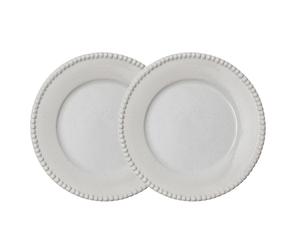 PotteryJo 2 Platos de mesa Daria Ø28 cm Cotton white shiny