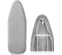 Pottwal Funda Tabla de Planchar Premium para Planchar Rápida y Fácil, Adecuada para Planchas de Vapor, Tabla de Planchar, Funda Plancha universal Ajustable, Gris Plata, 38-45cm x 130-140cm (Talla XXL)
