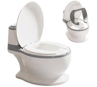 Potty para niños pequeños, 1: 1 Simulation Training Wathy con caja de papel y respaldo de comodidad, asiento de entrenamiento para ir al baño extraíbles y a prueba de chapotizos para niños, niñas, as