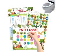 Potty Training Chart - de pegatinas interactivas para la construcción de motivaciones y rutinas, confianza en el refuerzo con función de seguimiento de hábitos, ayuda de aprendizaje para niños