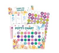 Potty Training - Reward Chart Interactive Learning Toilet Habit Trainer | Fun Stickers and Motivational Design for 2-4 Year Old Kids, Girls, Boys, Son, Daughter or Success Tracker