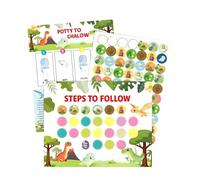 Potty Training Reward Chart - Interactive Motivational Toilet Trainer Prize, Potty Sticker Charts for Daily Routine Building, Reward Charts for Kids for Toilet Success, Engaging Training Tool