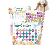 Potty Training Reward Chart - Interactive Motivational Toilet Trainer Prize, Potty Sticker Charts for Daily Routine Building, Reward Charts for Kids for Toilet Success, Engaging Training Tool