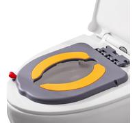 Potty Training Seat, Folding Toddler Toilet Seat with Handles, 14.06x10.63 Inches Compact Portable Suction Cup Pad for Baby Learning, Child Bathroom, Travel, Camping, Vacation