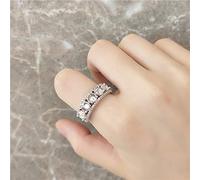 POTUBI Anillo ajustable for mujer, plata, circonita cúbica, ajustable, abierto, for nudillos, dedo del pie, joyería for mujeres y niñas, regalo de boda, compromiso, Día de la Madre.