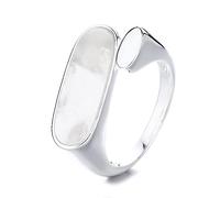 POTUBI Anillo de apertura delicado y elegante de plata de ley 925 for mujer, anillo creativo for el dedo índice, regalo elegante for esposa, novia, hija y amigas.