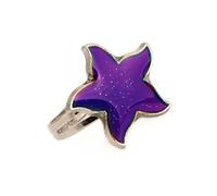 POTUBI Anillos de humor de color cambiable, ajustables, de moda, lindos accesorios for los dedos, termocrómicos, múltiples formas, regalo de cumpleaños for hombres y niños, ojo(Redbud)
