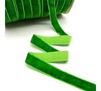 POTUBI Rollo de Cinta Terciopelo, 5 Yardas, 6-25 mm, for decoración Bodas, Fiestas, Hecho a Mano (Rojo, 6 Ancho)(Green,6mm Wide)