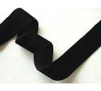 POTUBI Rollo de Cinta Terciopelo, Color Negro, una Sola Cara, Varios tamaños (9 mm)(25mm)