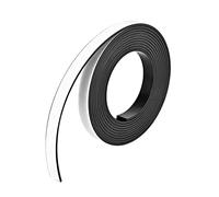 POTUBI Tira magnética con cinta adhesiva blanca de 15/32 pulgadas x 9,8 pies 5/64