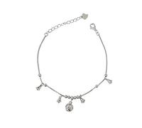 POTUBI Tobillera con Campana Elegante y Exquisita de Plata de Ley 925, Estilo Bohemio, Festivo for Mujeres y niñas.(Anklet)