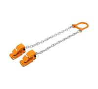 POTYYH Elevador de tambor de cadena, 1T, elevador de barril, abrazadera de barril, elevador de barril, con 2 ganchos, distancia entre mandíbulas 0-25 mm, para tambores de plástico y hierro