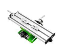 POTYYH Mesa de fresado en cruz con eje X Y, mesa de trabajo ajustable, fresadora de mesa de 2 ejes, para soporte de taladro, soporte de fresado, 310 x 90 mm