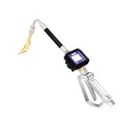 POTYYH Pistola de medición de aceite electrónica, pistola dosificadora de aire con válvula de control, pantalla LCD de 5 dígitos, para diésel, gasolina, queroseno y aceite lubricante