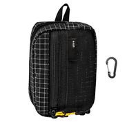 Pouch for Backpack,Waterproof Zipper Partitioned Storage - Strap Pouch Compact Travel Bag,for Coin Cash Card Earphone Tool Camping Hiking Climbing Hunting Outdoor Men Women, Negro , Se référer au