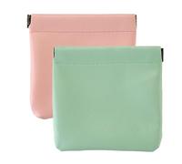Pouchic - Personalized Snap Closure Leather Organizer Pouch, Pouchic No Zipper Self-Closing Pocket Cosmetic Bag, Pouchic Snap Closure Pouches, Portable Pocket Cosmetic Bag (Large,F)