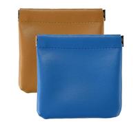 Pouchic - Personalized Snap Closure Leather Organizer Pouch, Pouchic No Zipper Self-Closing Pocket Cosmetic Bag, Pouchic Snap Closure Pouches, Portable Pocket Cosmetic Bag (Large,D)