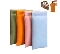 Pouchic - Personalized Snap Closure Leather Organizer Pouch,Pouchic Snap Closure Pouches, Pouchic Snap Closure, No Zipper Self-Closing Pocket Cosmetic Bag (A)