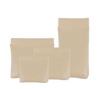 Pouchic - Personalized Snap Closure Leather Organizer Pouch, Purse Organizer Pouches, Pouchic Snap Closure Pouches (Off White)