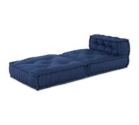 Pouffe Modular vidaXL índigo 70x70x54 Tela