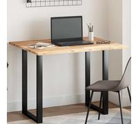 POUFGDR Mesa Rectangular 100x80x2 cm Madera maciza de acacia | Madera dura tropical duradera, superficie lisa, fácil de limpiar, uso multifuncional para el hogar o el comercio
